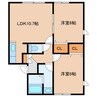 ラ･メゾン123 2LDKの間取り
