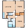ラ･メゾン123 2LDKの間取り