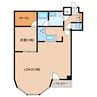 松風ビル 1LDKの間取り