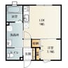 すみやす荘 1DKの間取り