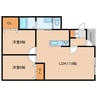 SPRING 2LDKの間取り