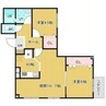 エターナル湯の川 2LDKの間取り
