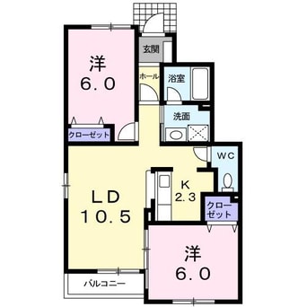 間取図 プラージュ・デ・レストⅡ