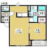 Kelii駒場車庫 1LDKの間取り