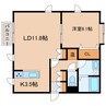 トゥソレイユ 1LDKの間取り