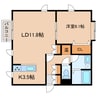 トゥソレイユ 1LDKの間取り