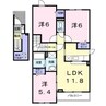 エルムプラシード6号館 3LDKの間取り