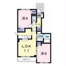 メゾンKT3号館 2LDKの間取り