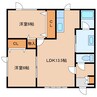ヒルトン函館戸倉Ⅱ 2LDKの間取り