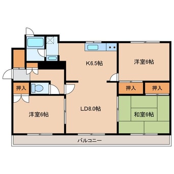 間取図 アシスト第3函館マンション