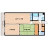 クレステージ田家 2LDKの間取り