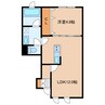 グレイスコート 1LDKの間取り