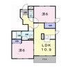 ステイブルミハラ 2LDKの間取り