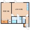 エクレールⅠ 1LDKの間取り