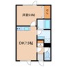 エクレールⅠ 1DKの間取り
