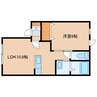 エステートパインビュー 1LDKの間取り