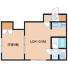 ルミエール昭和 1LDKの間取り