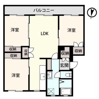 間取図 アシスト第2函館マンション