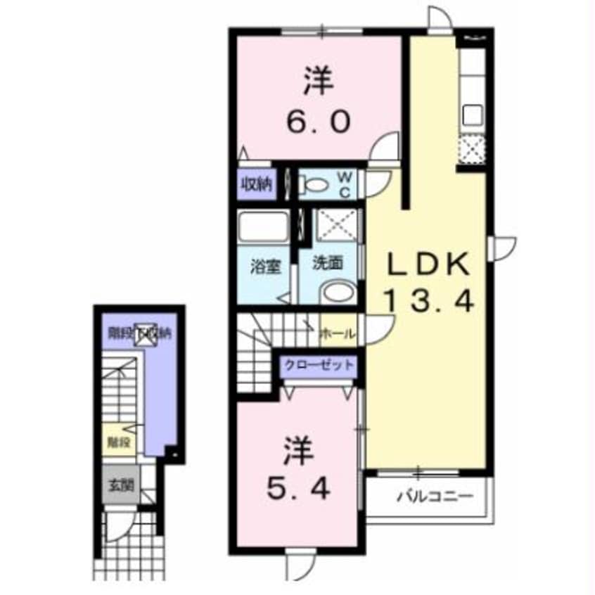 間取図 パラシオン桔梗