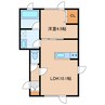 ラトゥール谷地頭 1LDKの間取り