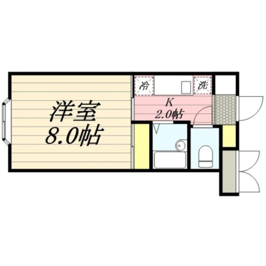 間取図 ヴィレ・コート富士