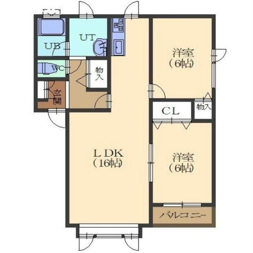 間取図 ハーモニーパレスⅡ