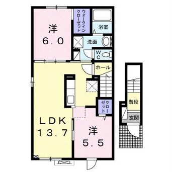 間取図 フェリスビラ