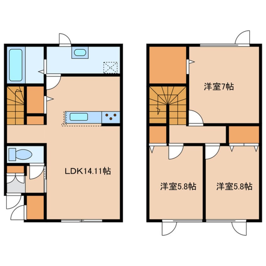 間取図 S-PACEⅡ~エスペースツー~