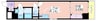 Taiwa Arun Yodoyabashi 1LDKの間取り