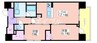IBC　Residence　West 2LDKの間取り