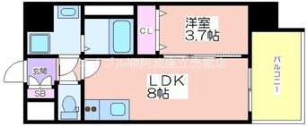 間取図 アプリーレ阿波座南