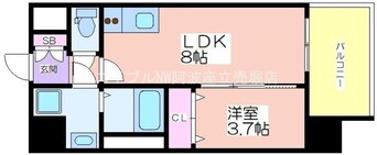 間取図 アプリーレ阿波座南