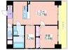 アプリーレ中之島 1LDK+Sの間取り