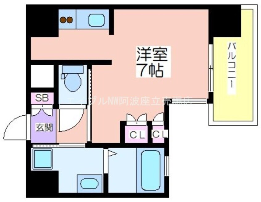 間取図 エイペックス南堀江