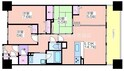 キングマンション大阪ベイの間取図