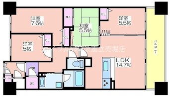 間取図 キングマンション大阪ベイ