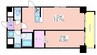 プラシード新町 1LDKの間取り