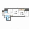 RJRプレシア南堀江 1LDKの間取り