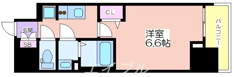 間取り図 プレサンス立売堀ベルヴィル