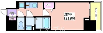 間取図 プレサンス立売堀ベルヴィル