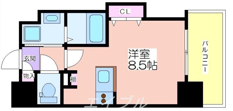 間取り図 ラグゼ江戸堀