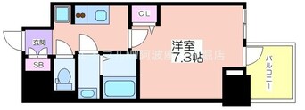 間取図 WORVE大阪本町