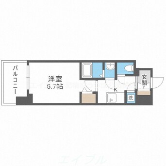 間取図 レジュールアッシュ中之島SOUTH