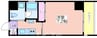 WISTERIA　GARDEN 1Kの間取り