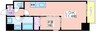 GRAN南堀江 1LDKの間取り