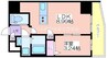 ArtizA西長堀 1LDKの間取り