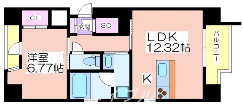 間取図 SHUNKI江戸堀