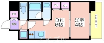 間取図 S-RESIDENCE淀屋橋