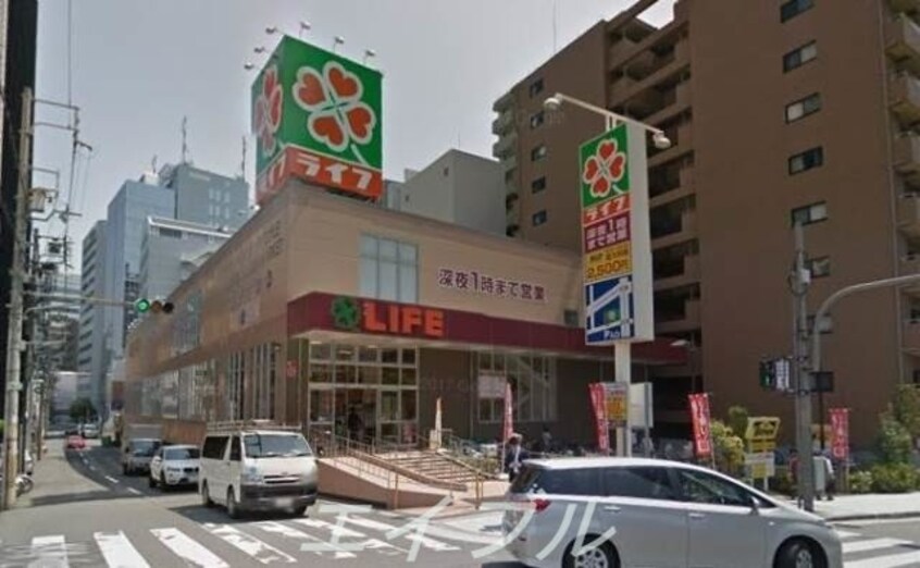 ライフ土佐堀店(スーパー)まで317m アプリーレ中之島