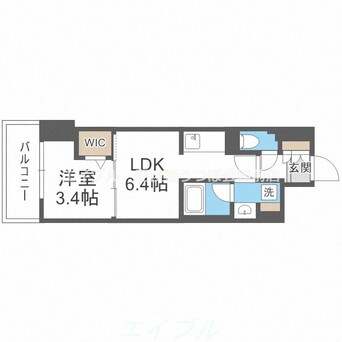 間取図 アーバネックス京町堀